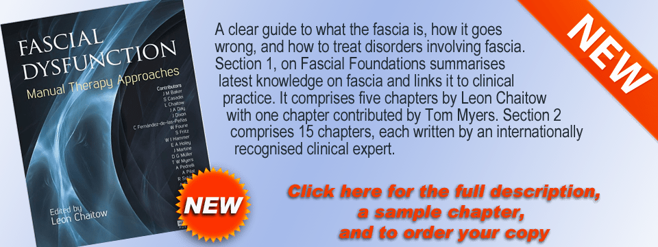 FASCIAL DYSFUNCTION: a new book that offers insights to manual assessment and management